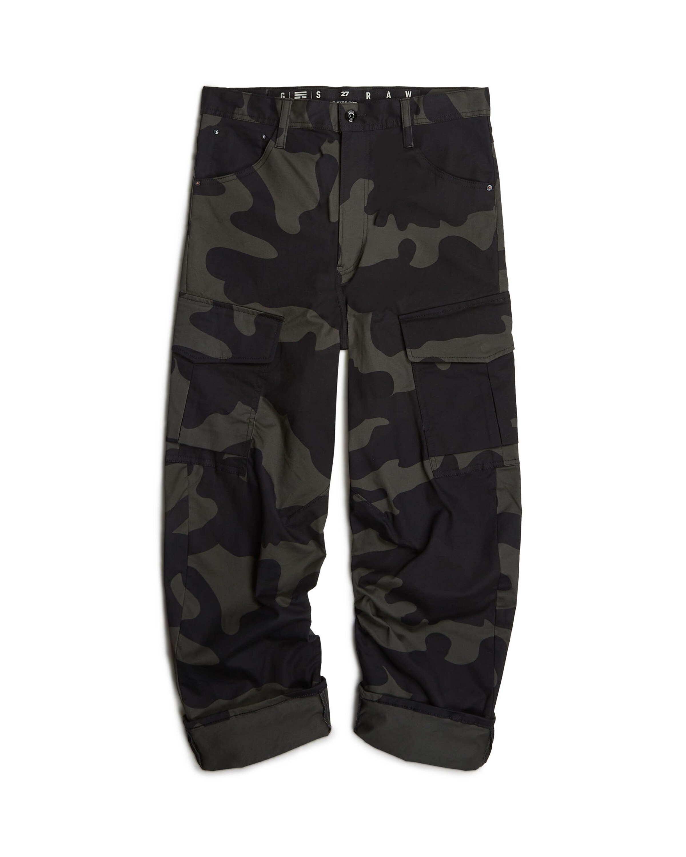 G-STAR Loosefit Cargobroek in Grijs: voorkant