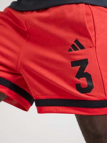 ADIDAS SPORTSWEAR regular Παντελόνι φόρμας σε κόκκινο