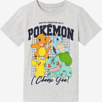 NAME IT T-Shirt 'ADAN POKEMON' in Grau: predná strana