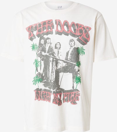 GAP Majica 'THE DOORS' u antracit siva / zelena / crvena / bijela, Pregled proizvoda