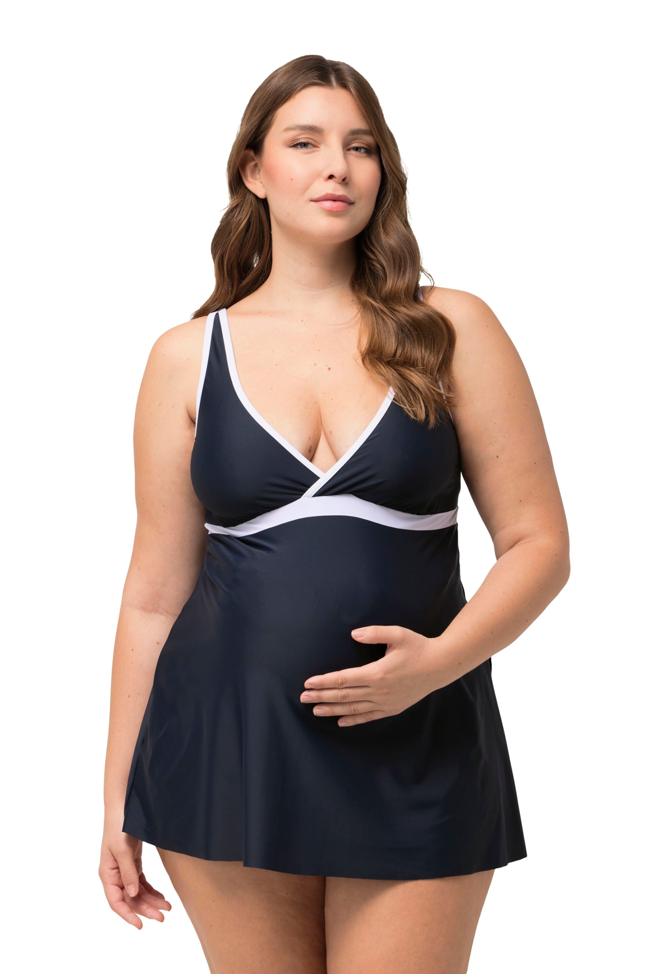 Ulla Popken Tankini in Blue: front