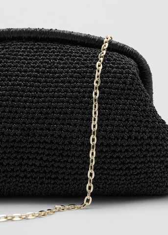 MANGO Clutch 'Corfu' in Schwarz