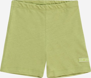 loud + proud Normální Kalhoty – zelená: přední strana