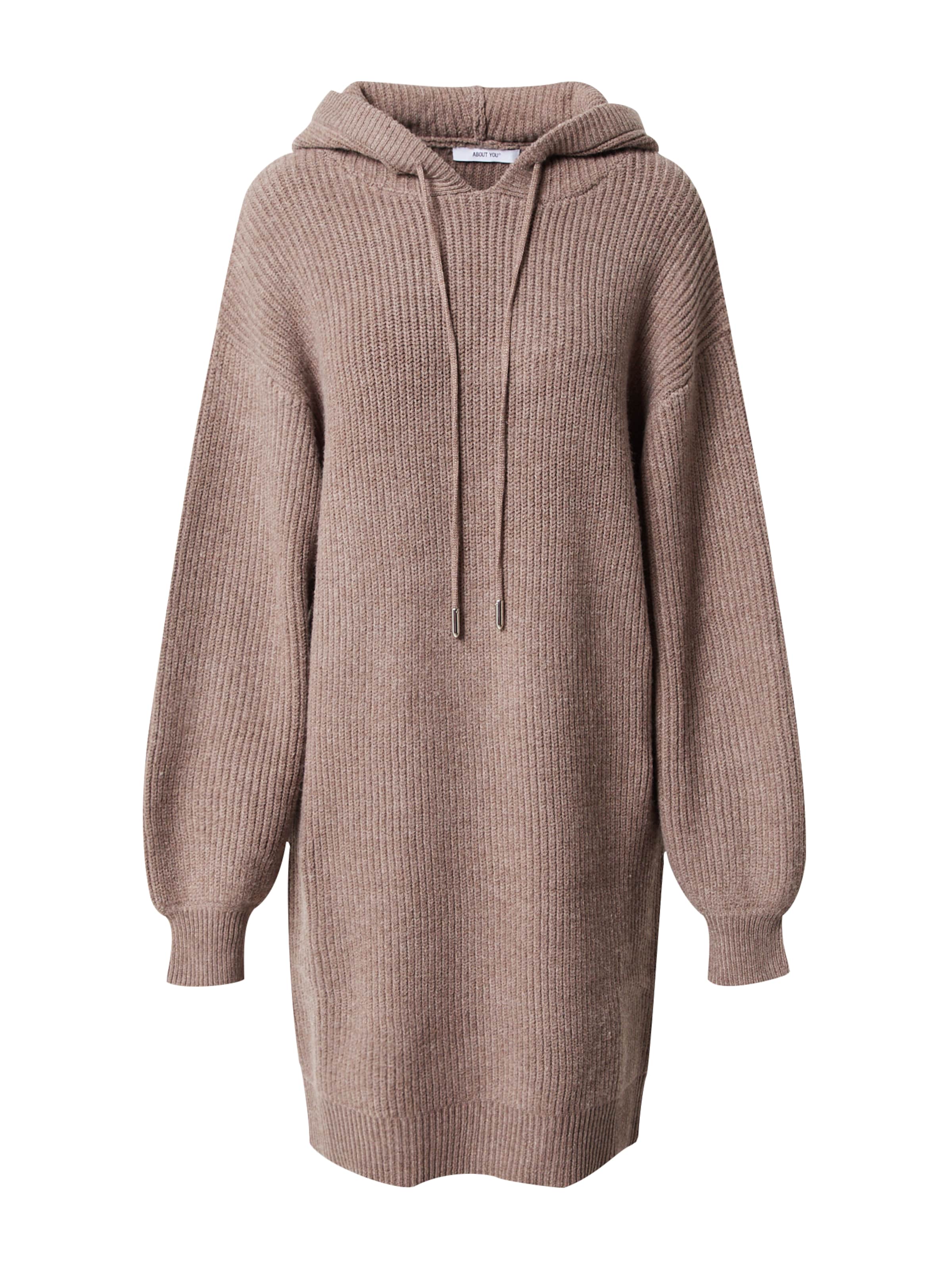 ABOUT YOU Knitted dress 'Milly' in Brown: front