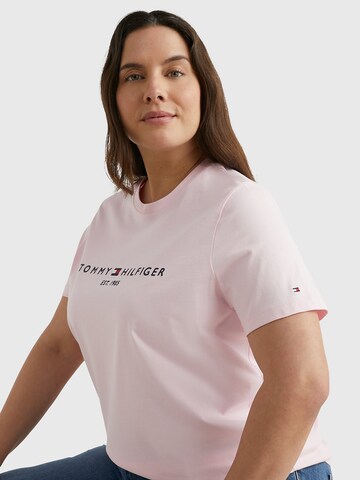 T-shirt Tommy Hilfiger Curve en rose