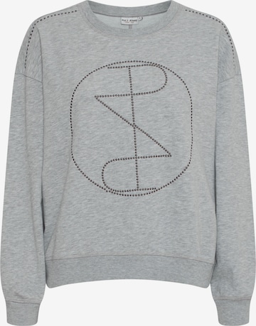 PULZ Jeans Sweatshirt 'MALLIE' in Grau: Vorderseite