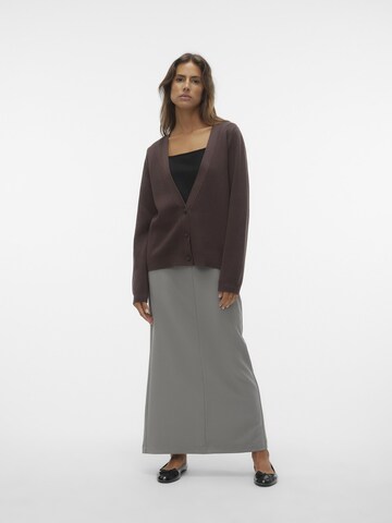 VERO MODA Knit cardigan 'Mathilde' in Brown