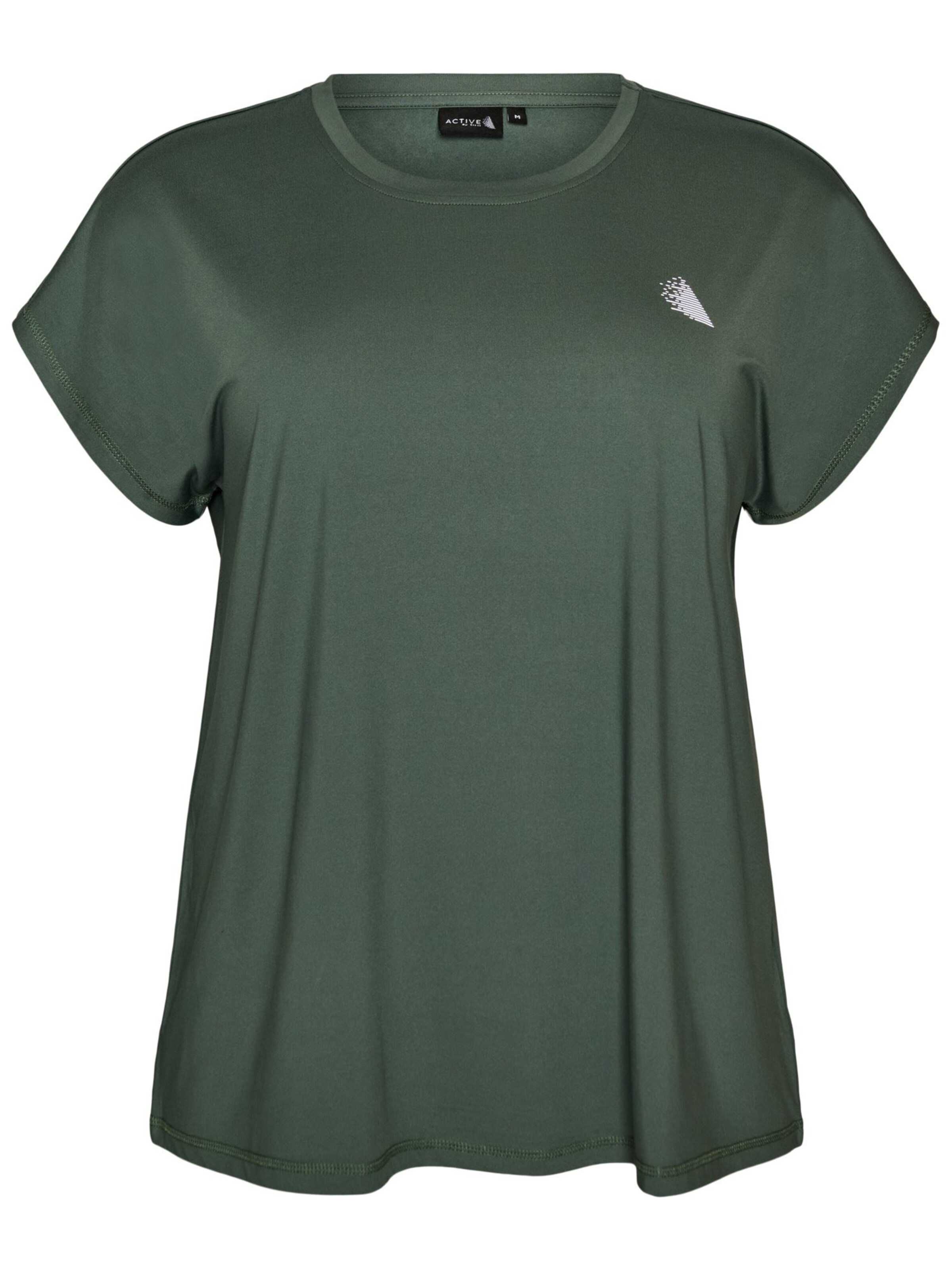 Active by Zizzi - Camisa 'ABASIC' em verde: frente