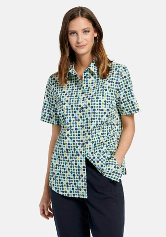 Peter Hahn Blouse in Groen: voorkant