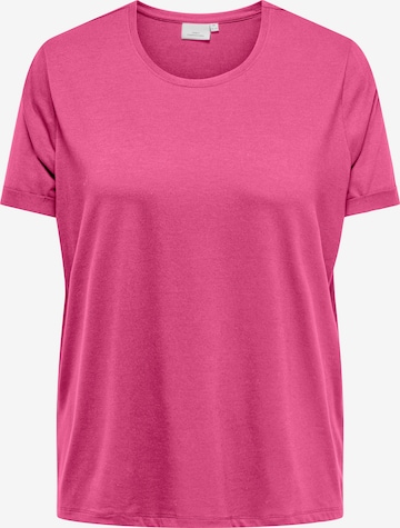 T-shirt 'CARMoster' ONLY Carmakoma en rose : devant