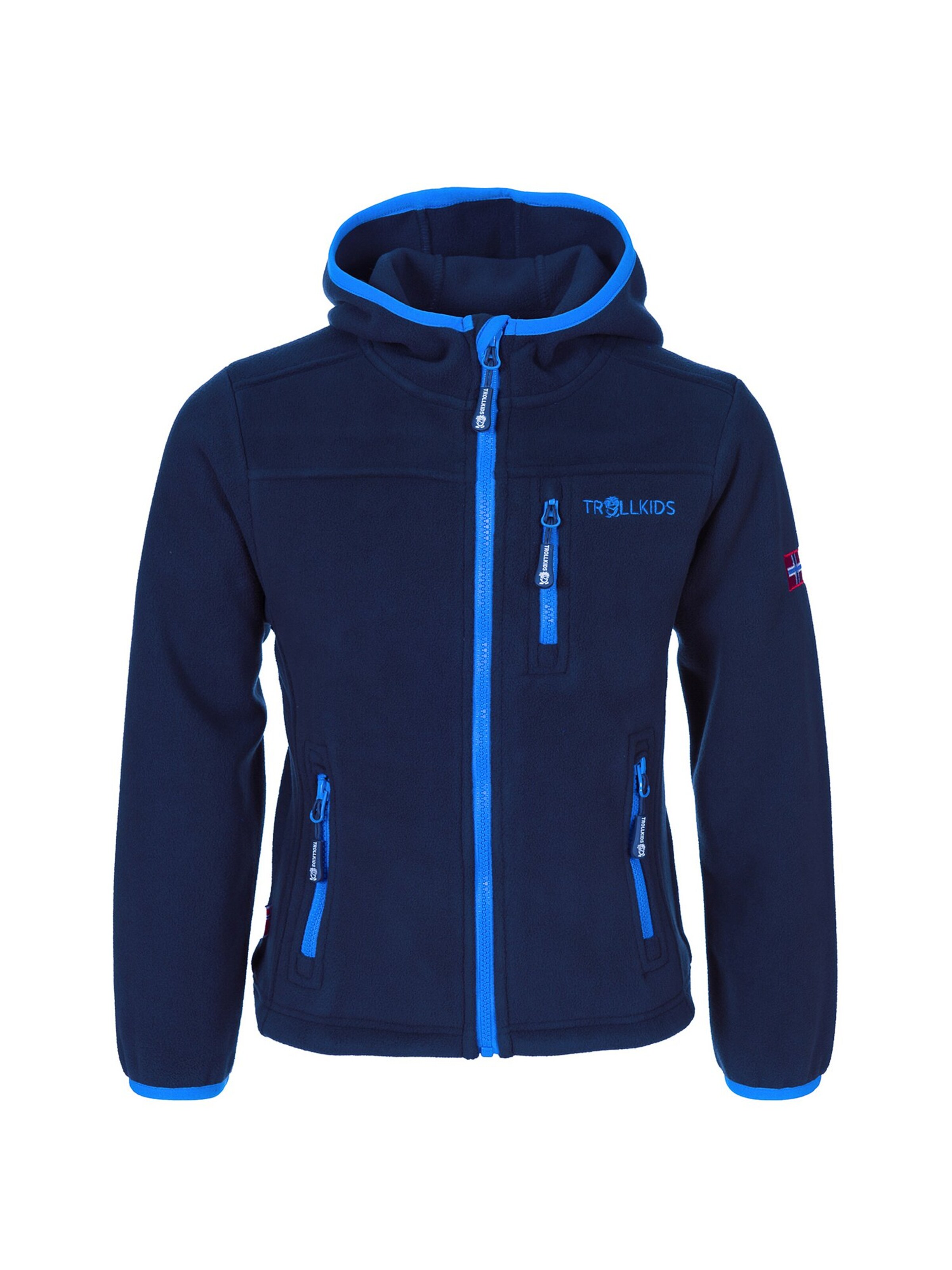 TROLLKIDS Fleece Jacket in Blue: front