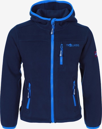 TROLLKIDS Fleece Jacket in Blue: front