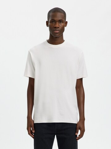 SELECTED - Camiseta 'SLHSpencer' en blanco: frente
