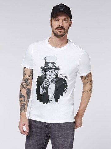 UNCLE SAM Shirt in White: front