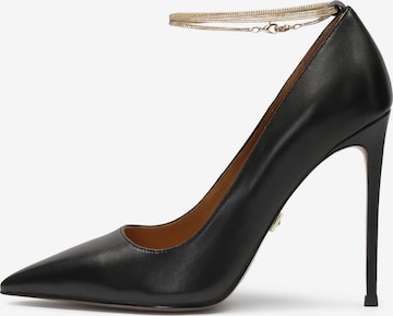 Kazar Slingpumps in Zwart: voorkant