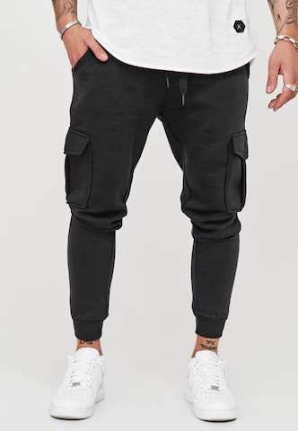 behype Regular Pants 'MATAY' in Grey: front