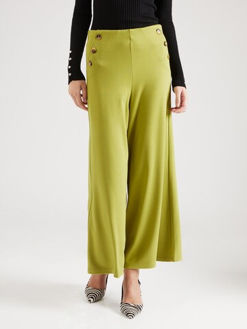 King Louie Wide leg Broek 'Pia' in Groen: voorkant