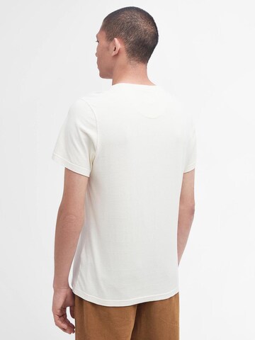 T-Shirt 'Ancroft' Barbour en blanc