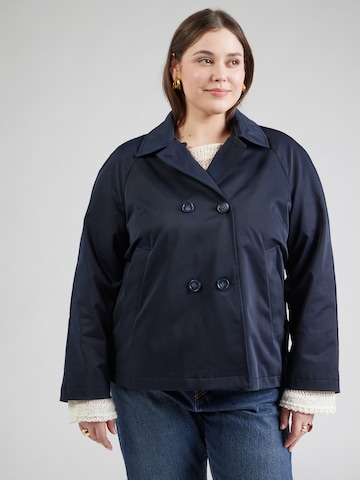 Cappotto di mezza stagione 'GIAVA' di Persona by Marina Rinaldi in blu: frontale