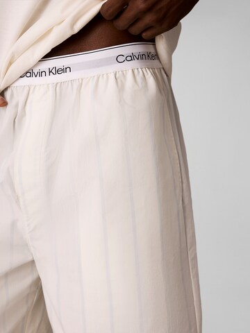 Pyjama court Calvin Klein en beige