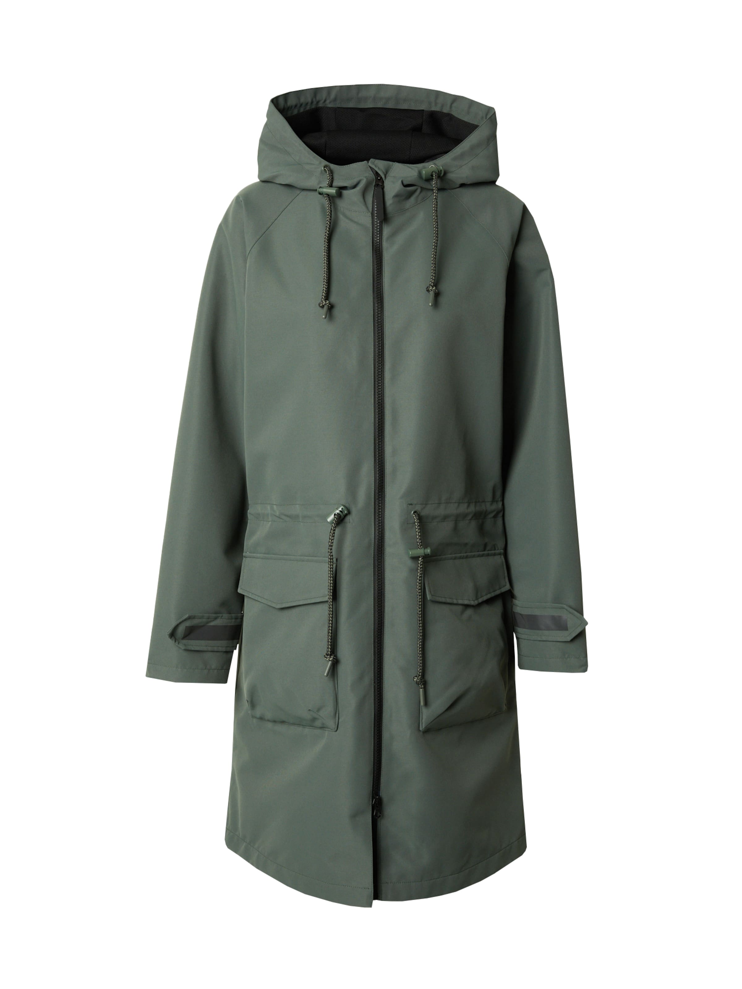 Derbe Regenmantel 'Phoeby Dog' in Grün: Vorderseite