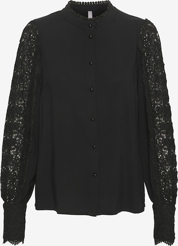 CULTURE Blouse 'Benton' in Zwart: voorkant