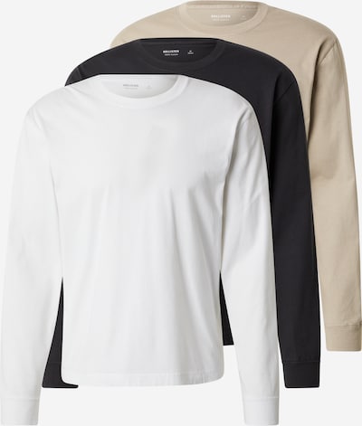 HOLLISTER Majica u bež / crna / bijela, Pregled proizvoda