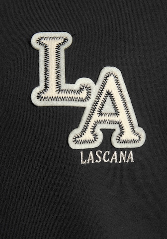 LASCANA Sweatjacke in Schwarz