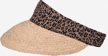 Hatland Cap 'Olinka Raffia' in Braun: Vorderseite