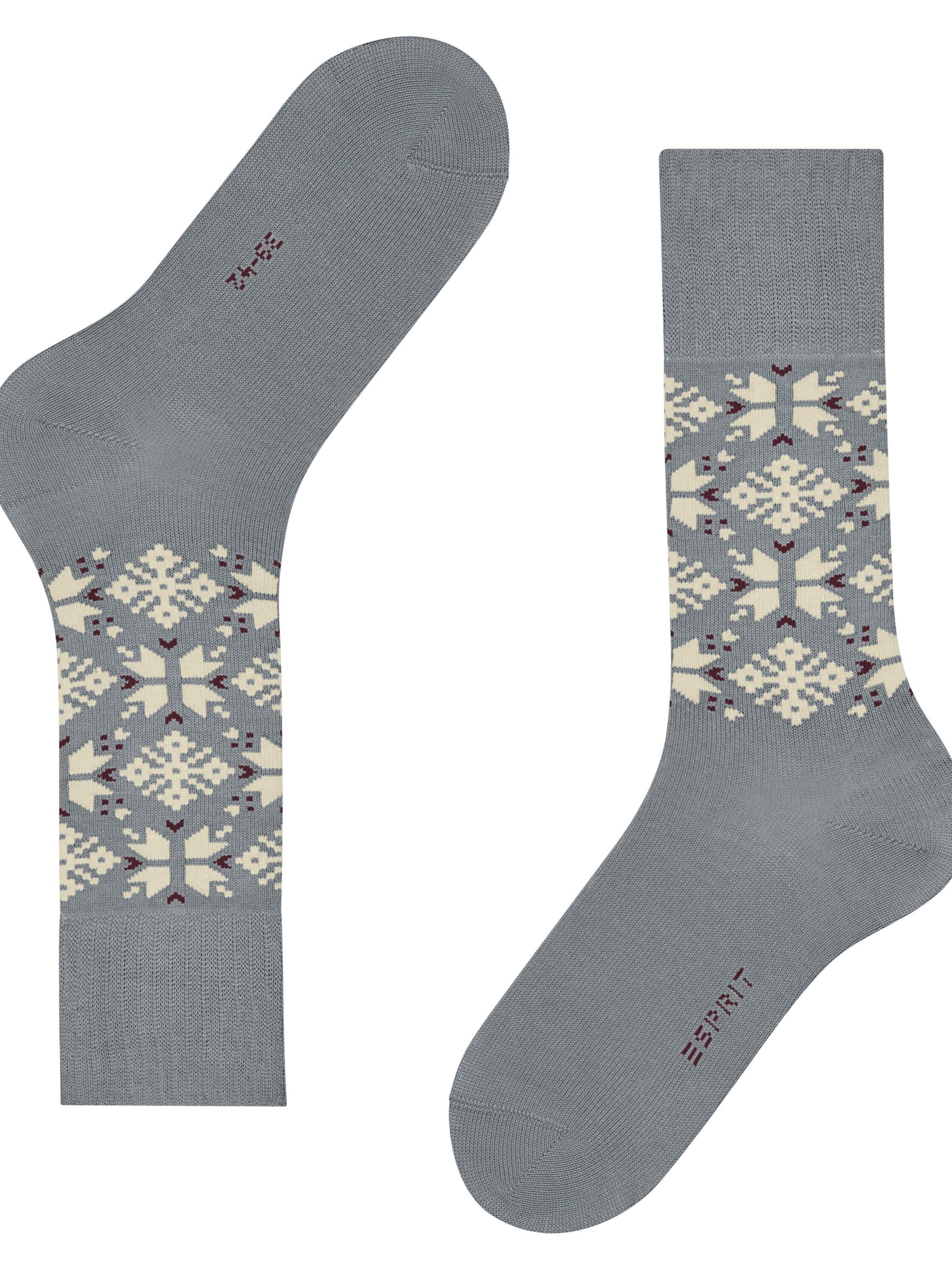 ESPRIT Socken 'Winter Star'‌‌‌‌‌‌‌‌ in Silber