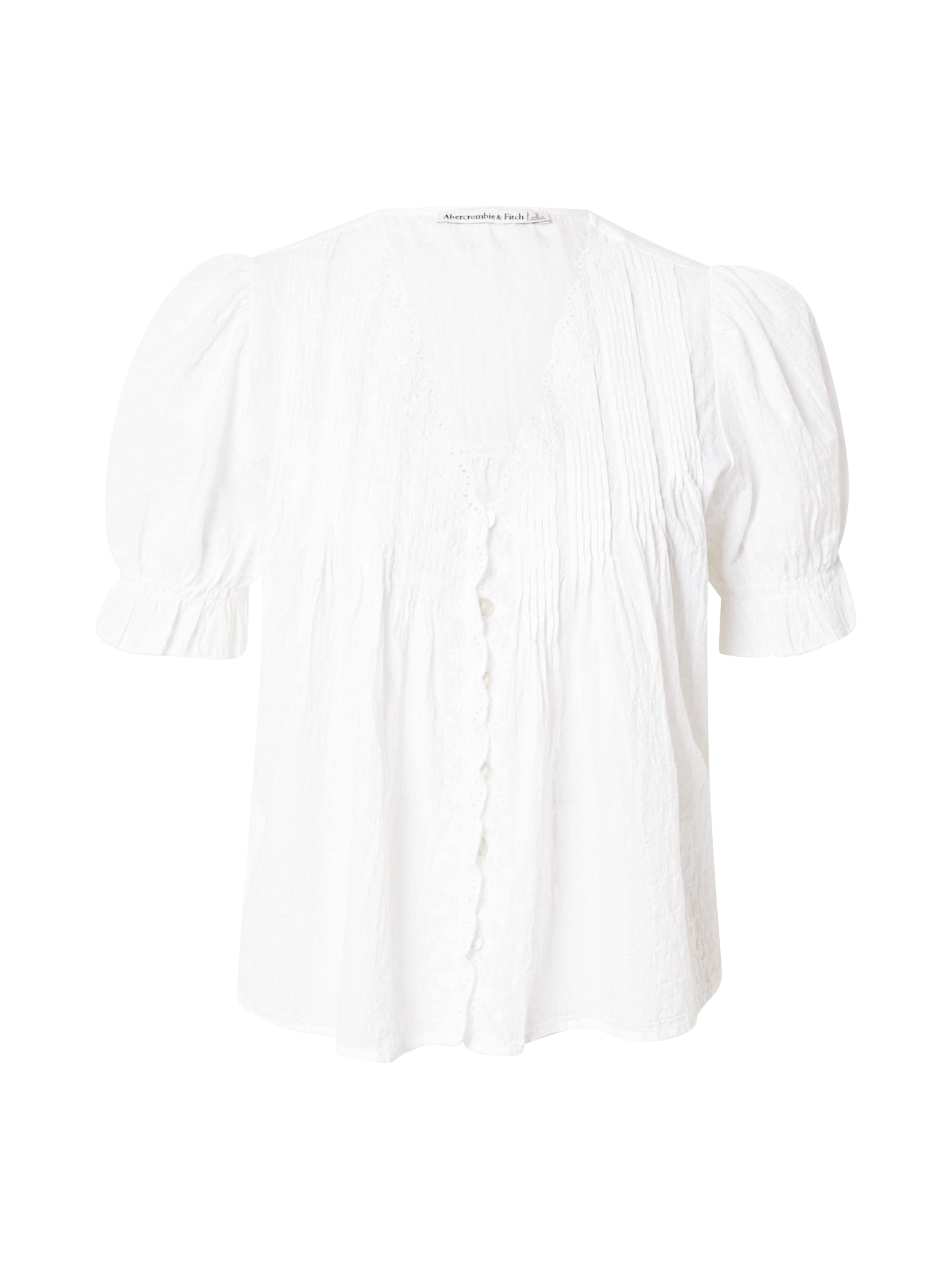 Abercrombie & Fitch Blúzka - Biela: predná strana