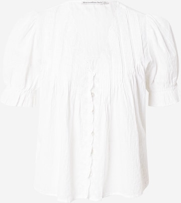 Abercrombie & Fitch Blúzka - Biela: predná strana