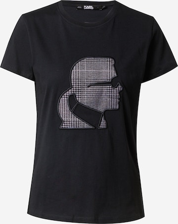 Karl Lagerfeld T-Shirt in Schwarz: predná strana