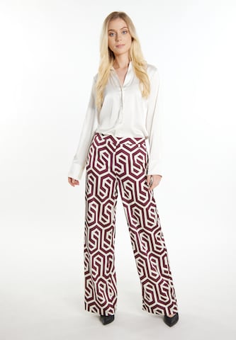 Wide Leg Pantalon DreiMaster Klassik en rouge