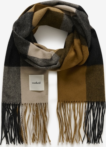 SOAKED IN LUXURY - Cachecóis 'Millie' em castanho: frente