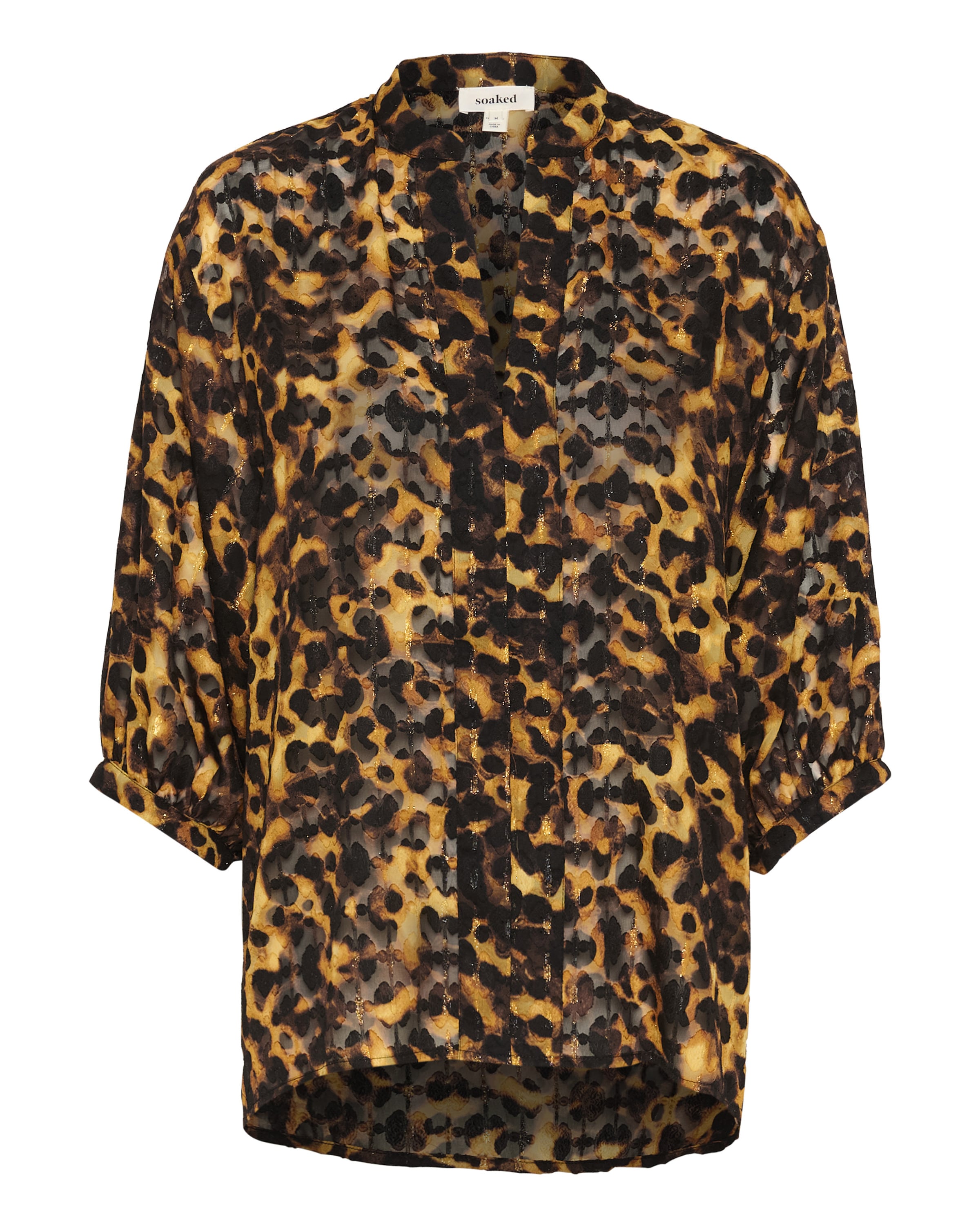 Chemisier 'Gunvy Amily' SOAKED IN LUXURY en mélange de couleurs : devant
