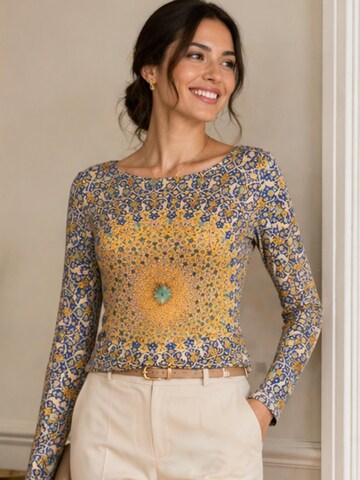 fabrari - Camiseta 'Viskose-Jersey Langarm "Stille"' en Mezcla de colores