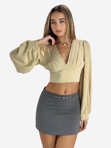 Elara Bluse in Beige