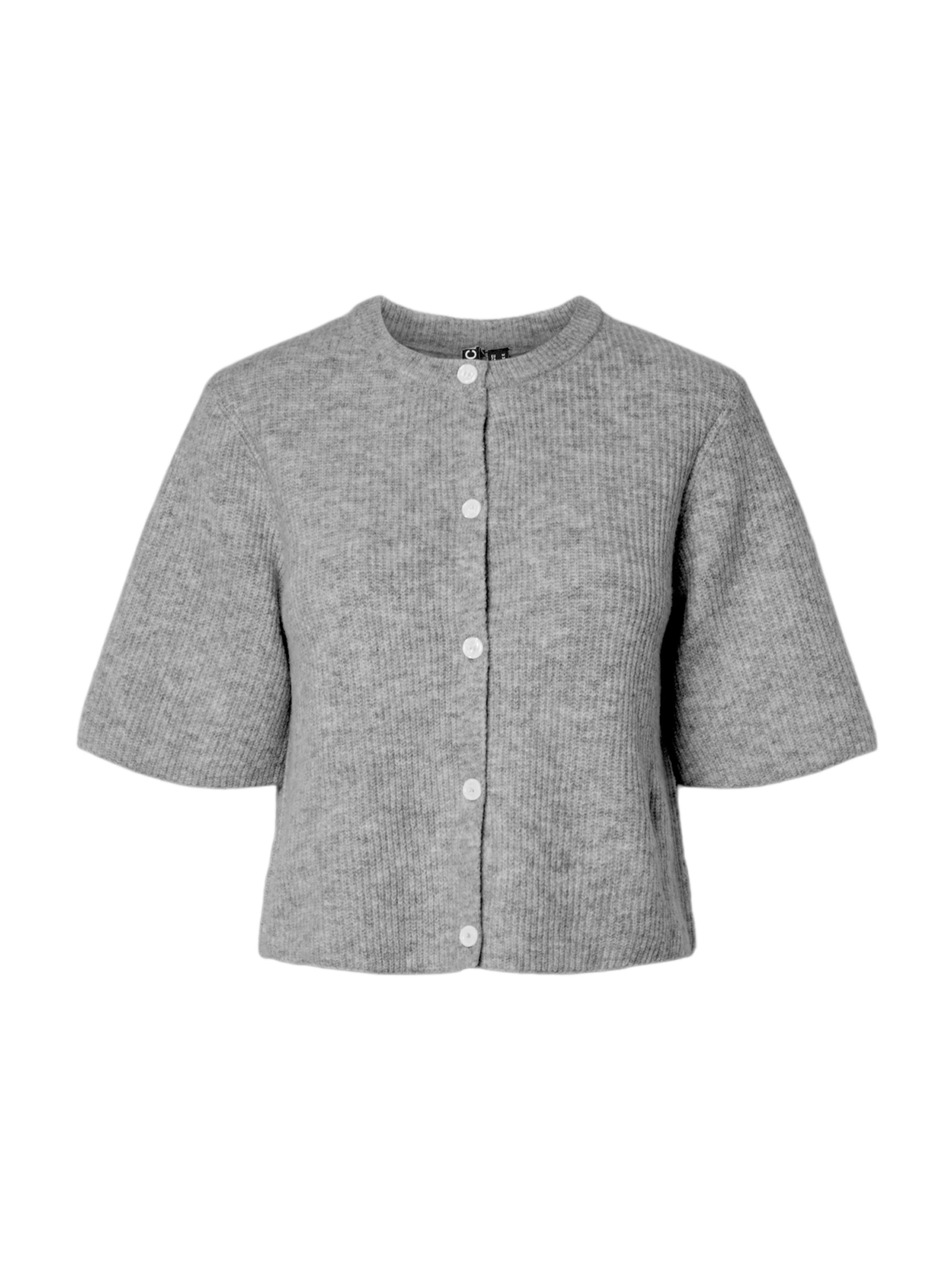 PIECES Knit Cardigan &#x27;PCSilly&#x27; in Grey: front