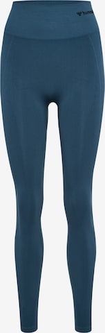 Hummel Skinny Sportbroek 'Tif' in Blauw: voorkant