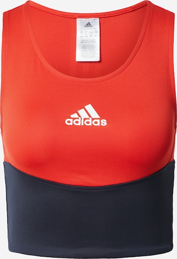 ADIDAS PERFORMANCE Sports Top 'Core' in Dark blue / Fire red / White, Item view