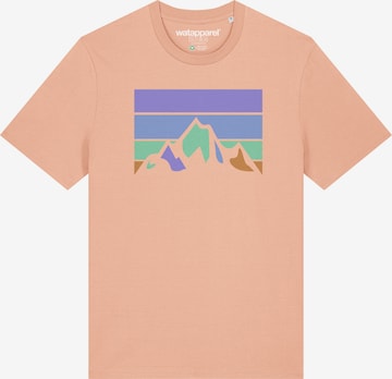 Watapparel Shirt 'Retro Landscape' in Pink: front