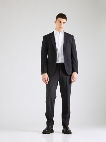 BOSS Regular Pleated Pants 'Lenon' in Grey