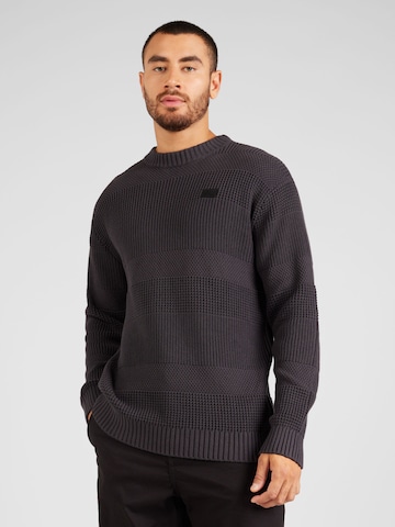 G-Star RAW Sweater 'Hori' in Grey: front