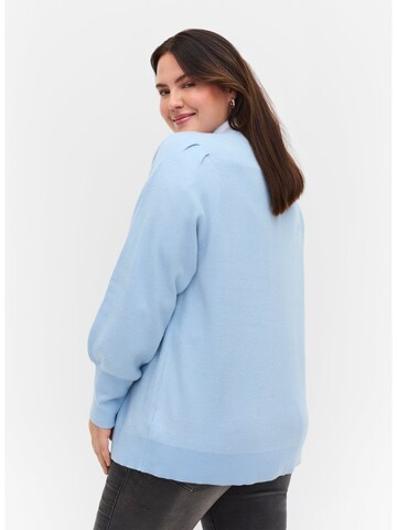 Zizzi Strickjacke in Blau