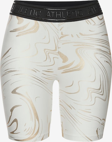Pantalon de sport LASCANA ACTIVE en blanc : devant