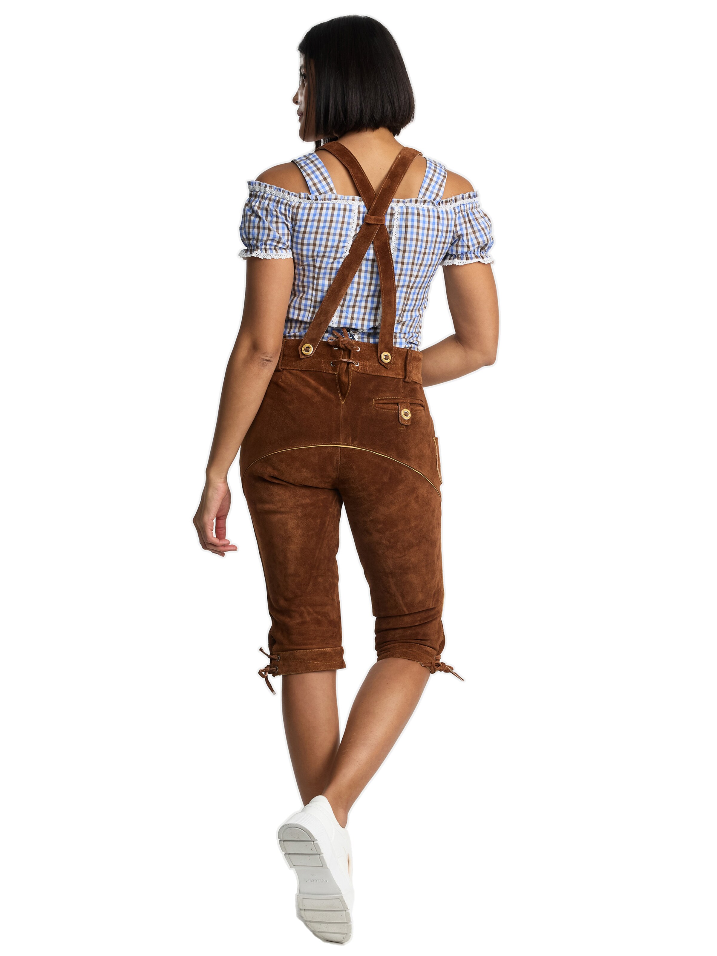 Steigenhöfer Regular Traditional Pants 'Clara' in Brown
