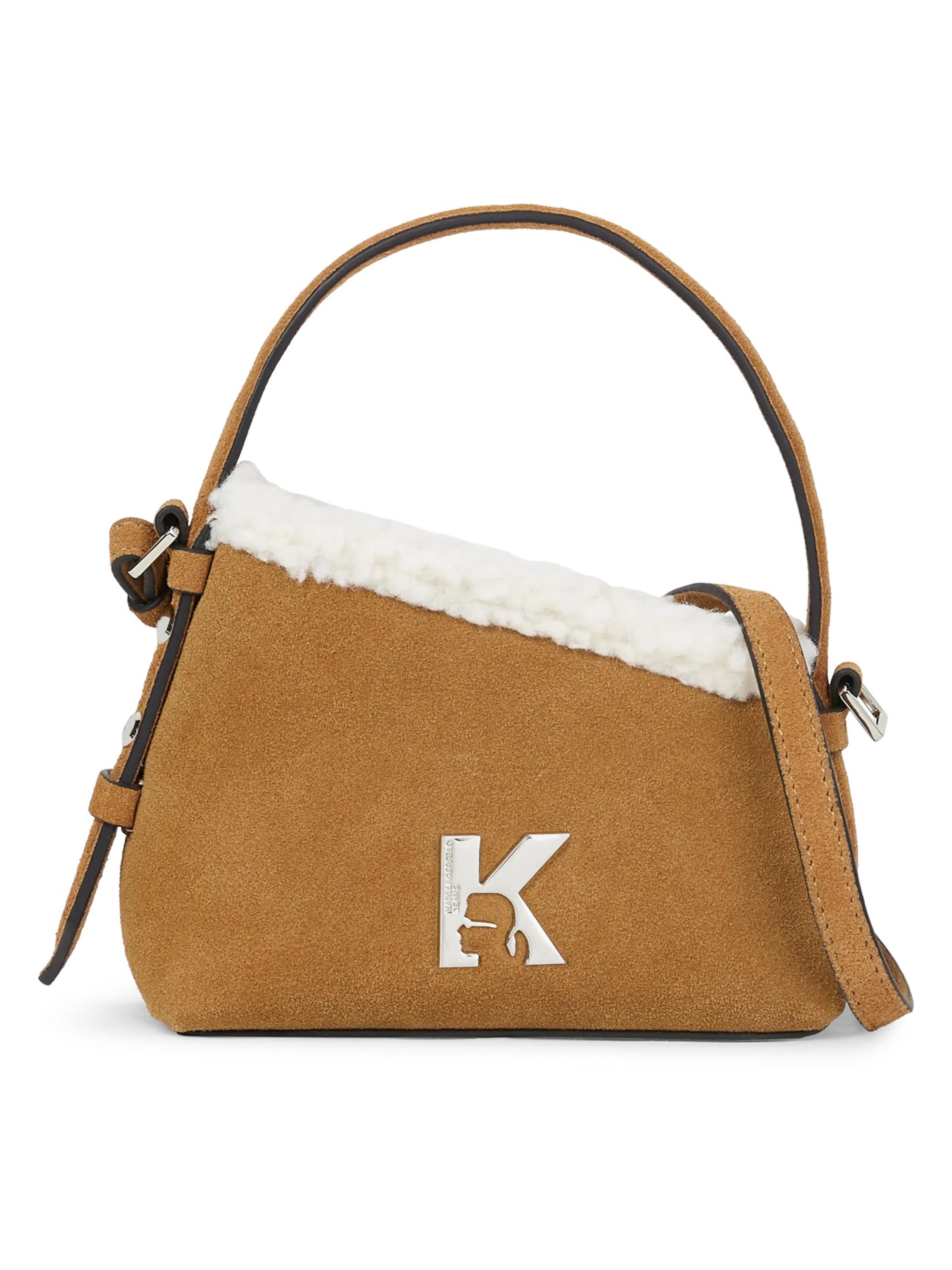 KARL LAGERFELD JEANS Mala de ombro 'Geo Mini' em One Size em pueblo / branco natural, Vista do artigo