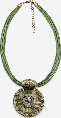 COLLEZIONE ALESSANDRO Necklace 'Ciondolo' in Green: front