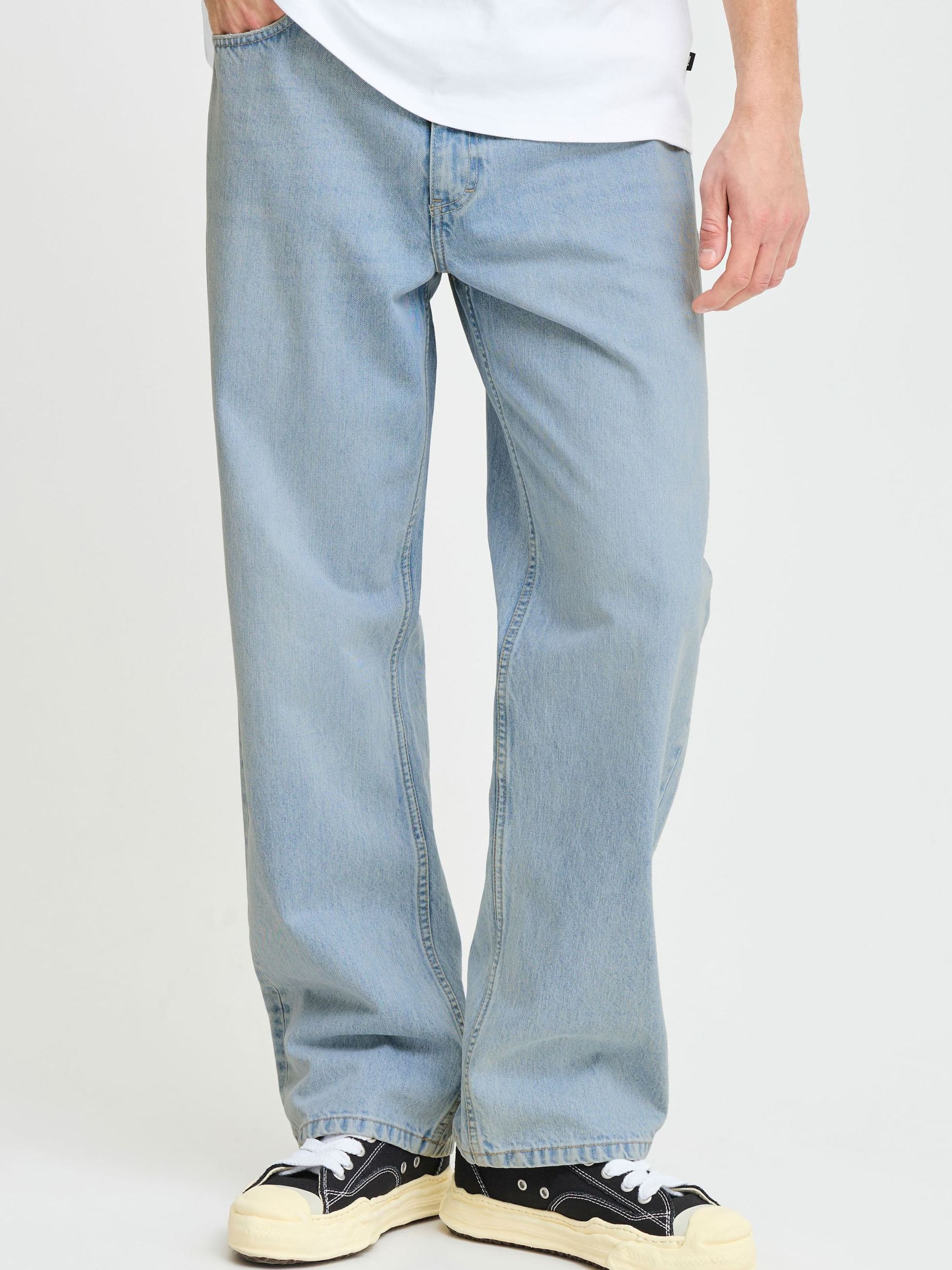 【新品未使用】soyy. loose denim Solid Loose fit Jeans 'SDTommy' in Light Blue | ABOUT YOU